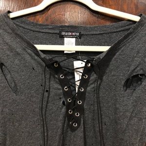 FashionNova distressed dress